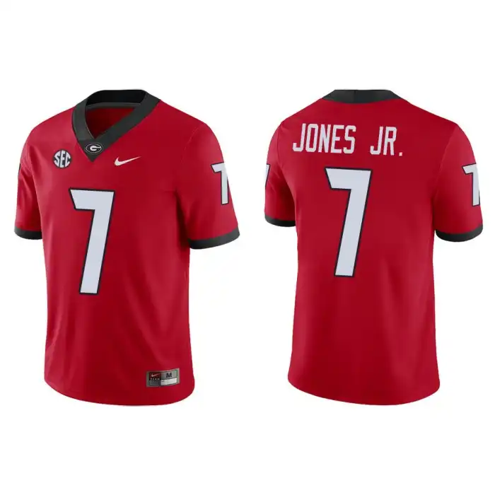 Marvin Jones Jr. Georgia Bulldogs Men's #7 Game College Red Football Jersey 2413UAUH2