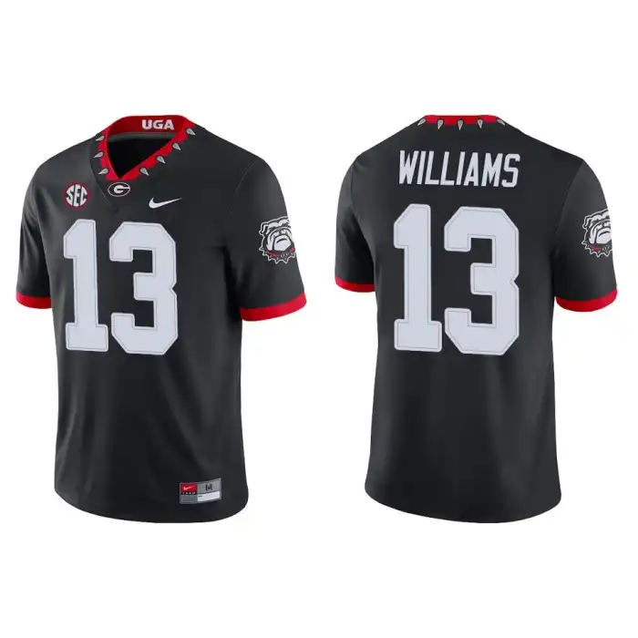 Mykel Williams Georgia Bulldogs Men's #13 Alternate Black College Game Football Jersey 2413AMYX4