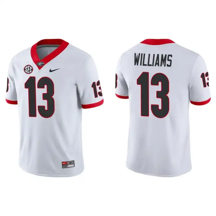 Mykel Williams Georgia Bulldogs Men's #13 Game College White Football Jersey 2413DUJD1