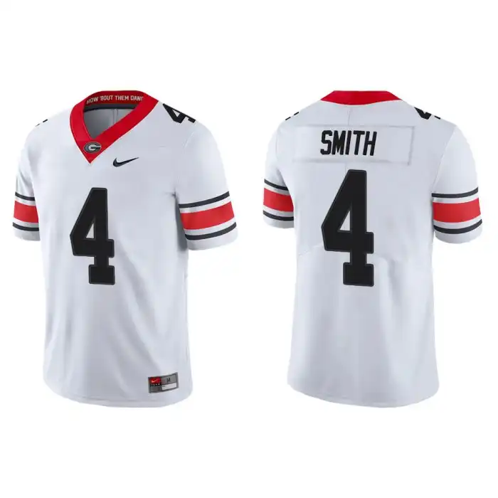 Nolan Smith Georgia Bulldogs Men's #4 Alternate White College Game Football Jersey 2413DAGH5