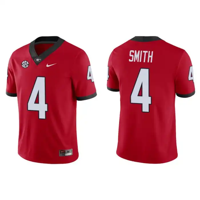 Nolan Smith Georgia Bulldogs Men's #4 Game College Red Football Jersey 2413UOQG1