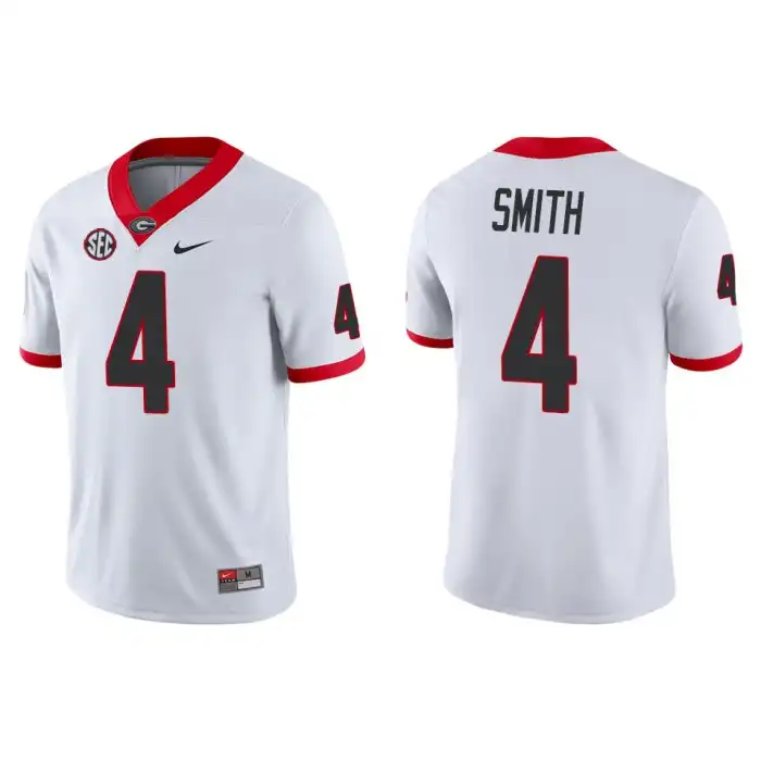 Nolan Smith Georgia Bulldogs Men's #4 Game College White Football Jersey 2413CVYX5