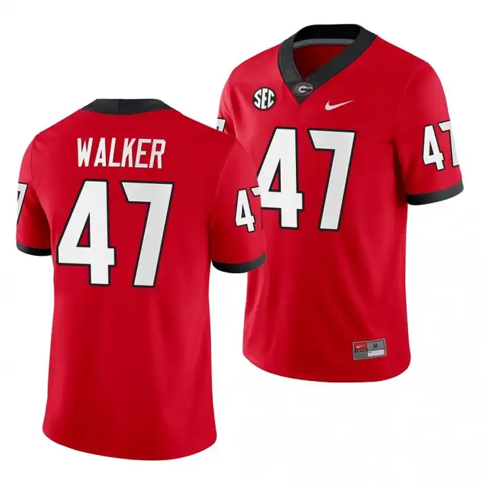 Payne Walker Georgia Bulldogs Men's #47 Red Game College Home Football Jersey 2413GTKR0