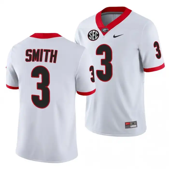 Roquan Smith Georgia Bulldogs Men's #3 White College Football Jersey 2413QGGR5