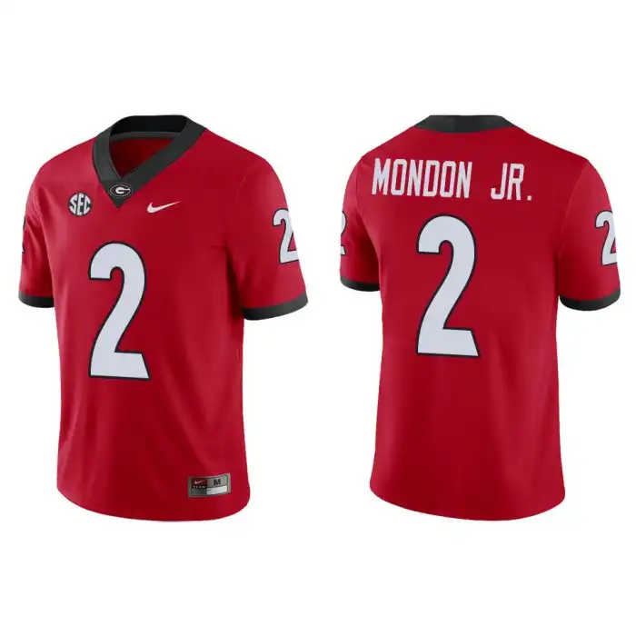 Smael Mondon Jr. Georgia Bulldogs Men's #2 Game College Red Football Jersey 2413JADB8