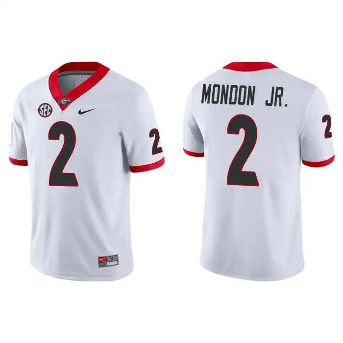 Smael Mondon Jr. Georgia Bulldogs Men's #2 Game College White Football Jersey 2413BGGX4