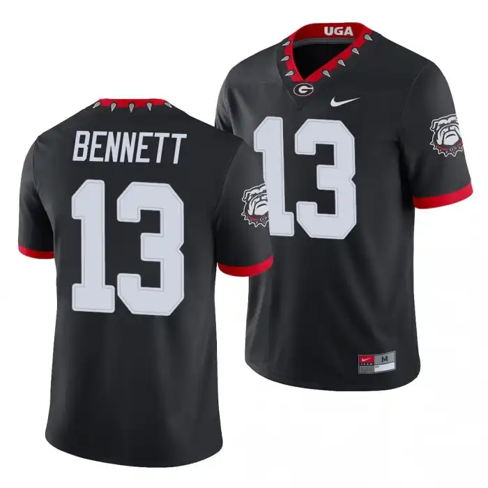 Stetson Bennett Georgia Bulldogs Men's #13 Alternate Black College Game Football Jersey 2413MPQI1