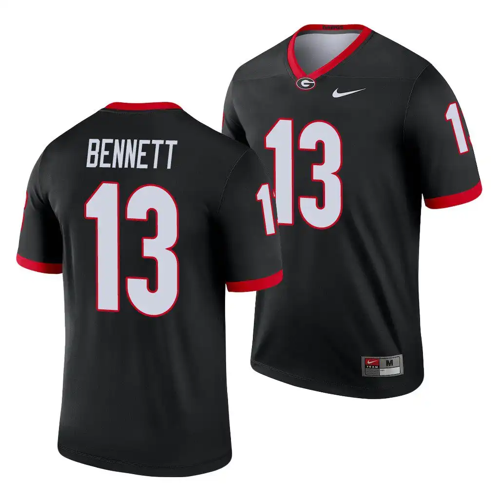 Stetson Bennett Georgia Bulldogs Men's #13 Black Legend College Alternate Football Jersey 2413HBCA6