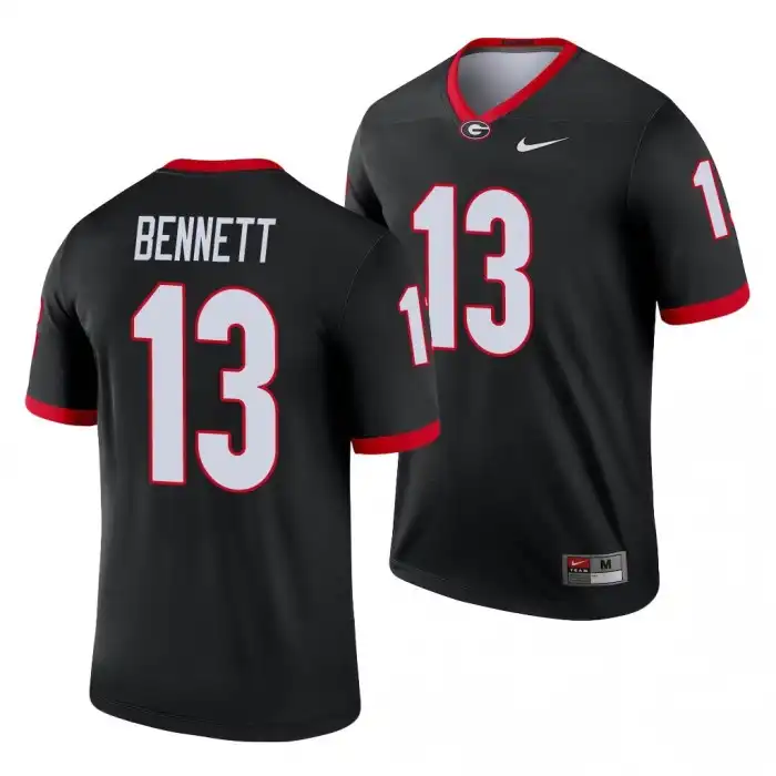 Stetson Bennett Georgia Bulldogs Men's #13 Black Legend College Alternate Football Jersey 2413OUQA2