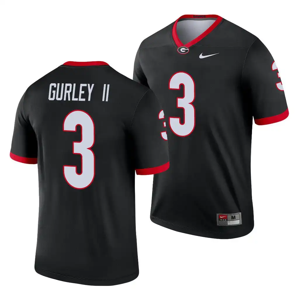 Todd Gurley II Georgia Bulldogs Men's #3 Black Legend College Alternate Football Jersey 2413IWSC7