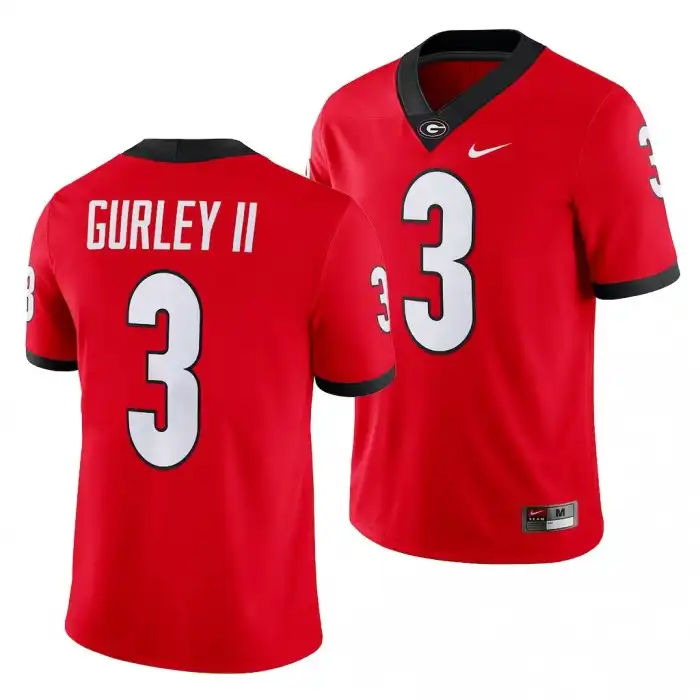 Todd Gurley II Georgia Bulldogs Men's #3 Game College Red Football Jersey 2413PFBI1