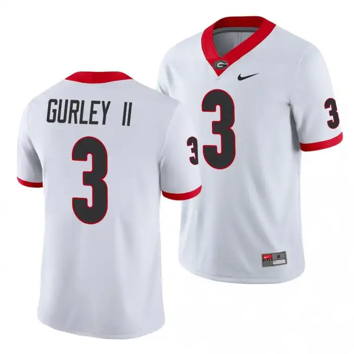 Todd Gurley II Georgia Bulldogs Men's #3 Game College White Football Jersey 2413HYWC1