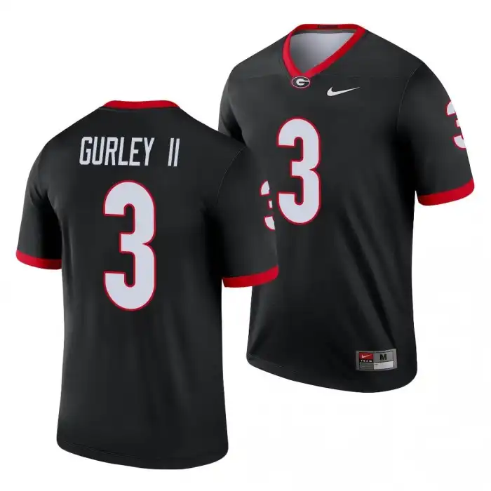 Todd Gurley II Georgia Bulldogs Men's #3 Legend College Black Football Jersey 2413NOXA6