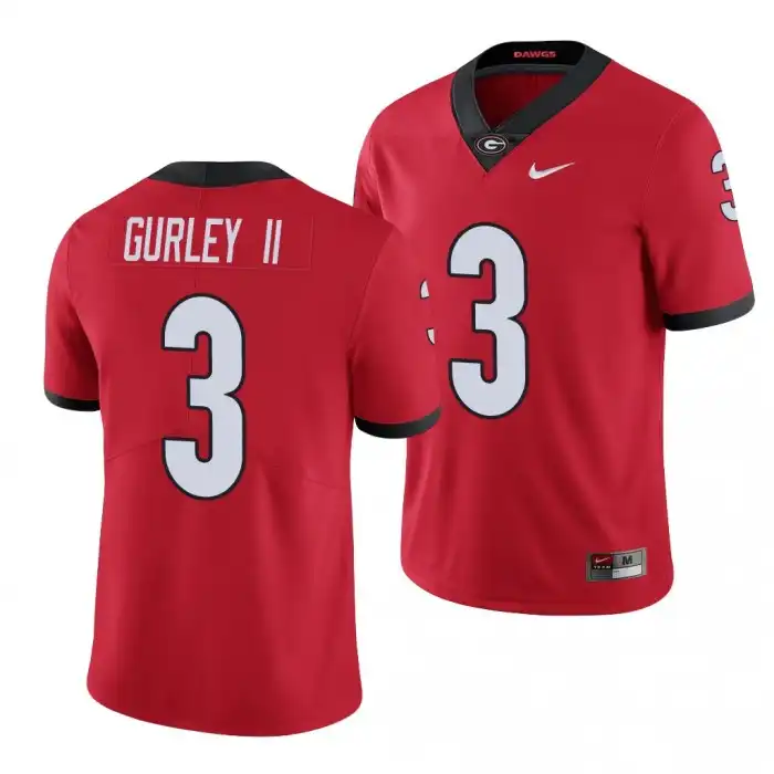 Todd Gurley II Georgia Bulldogs Men's #3 Limited College Red Football Jersey 2413ZHSO6