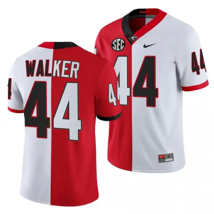 Travon Walker Georgia Bulldogs Men's #44 Split Edition White College Red Football Jersey 2413PIRV2