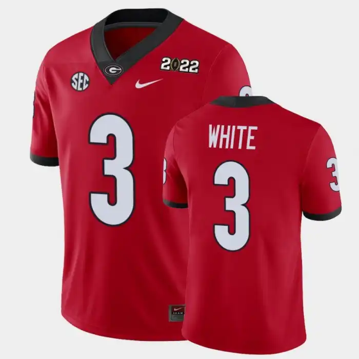 Zamir White Georgia Bulldogs Men's #3 2021 National Champions Red College Game Football Jersey 2413XVCV5