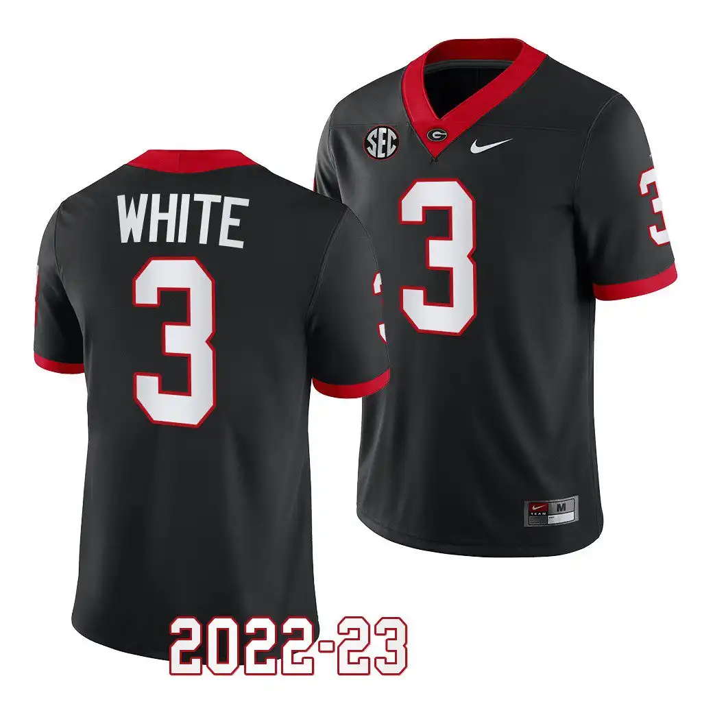 Zamir White Georgia Bulldogs Men's #3 2022-23 Black College Alternate Football Jersey 2413ZUZF0